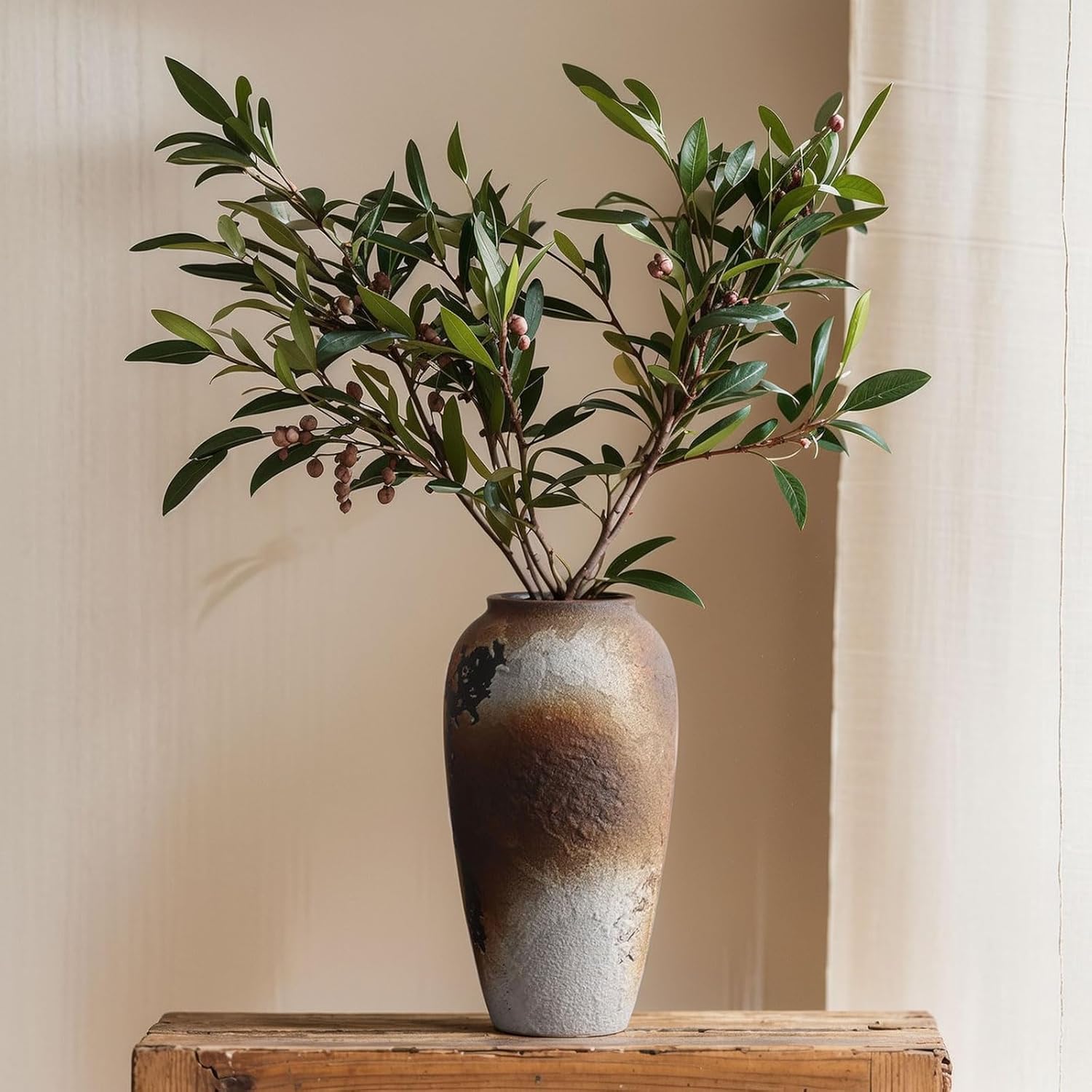 vase artisanal rustique