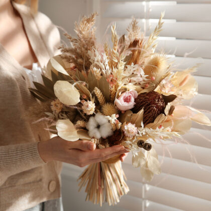 Bouquet de fleurs séchées Poussière d'étoiles