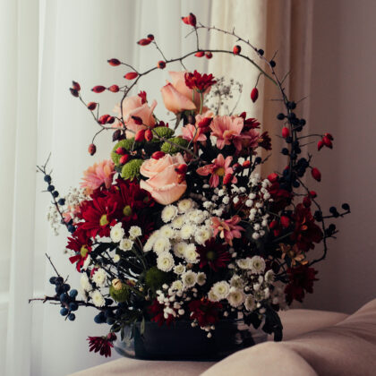 Composition de fleurs des sous-bois