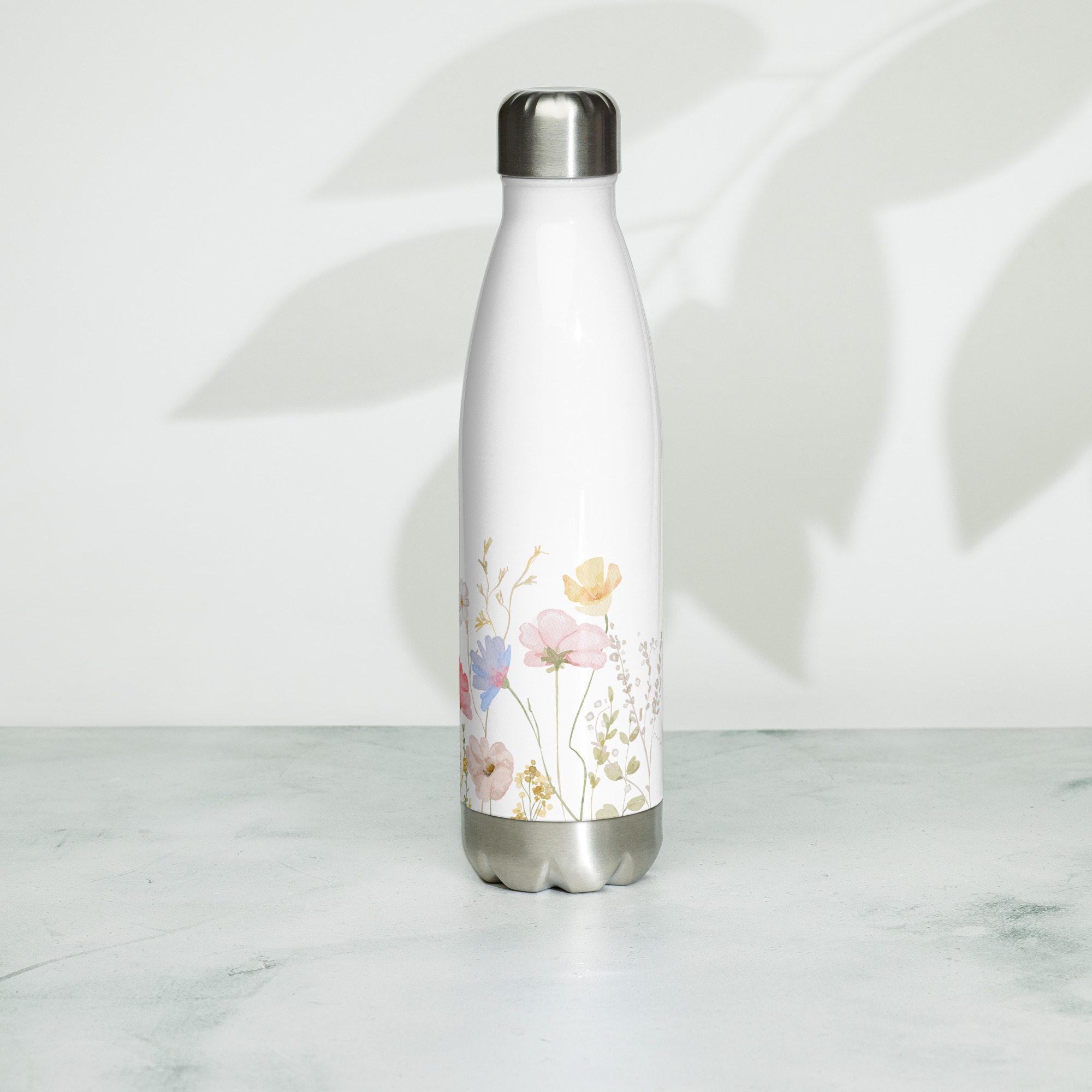 Gobelet en acier inoxydable motif fleuri – Image 4