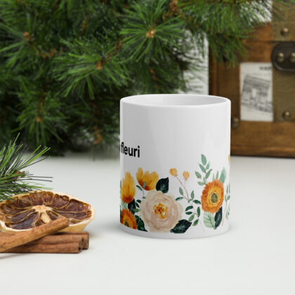 Mug Blanc Matin Fleuri